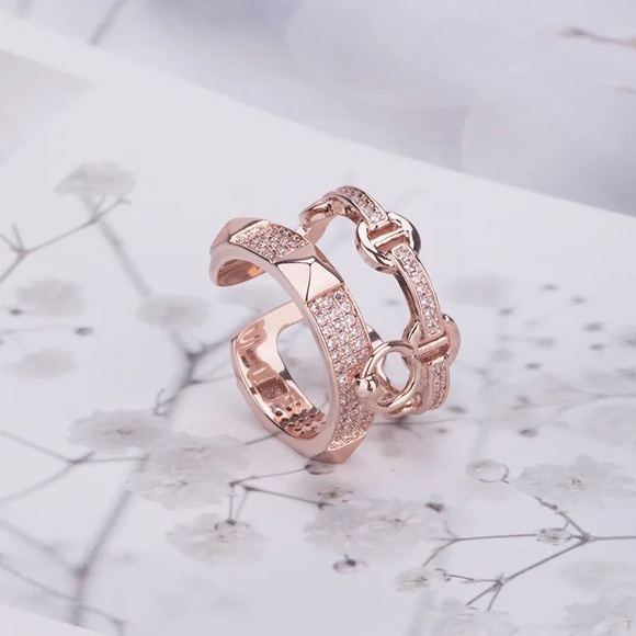 Chelsea Rose Collections Jewelry - Double the Bling Rings